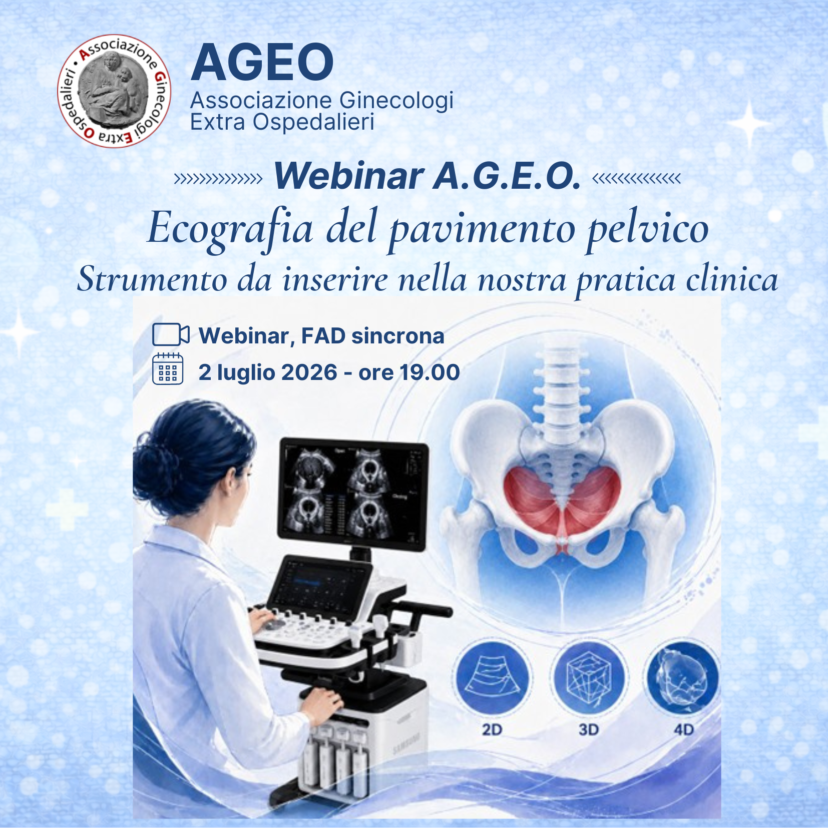 Ecografia del pavimento pelvico - Strumento da inserire nella nostra pratica clinica