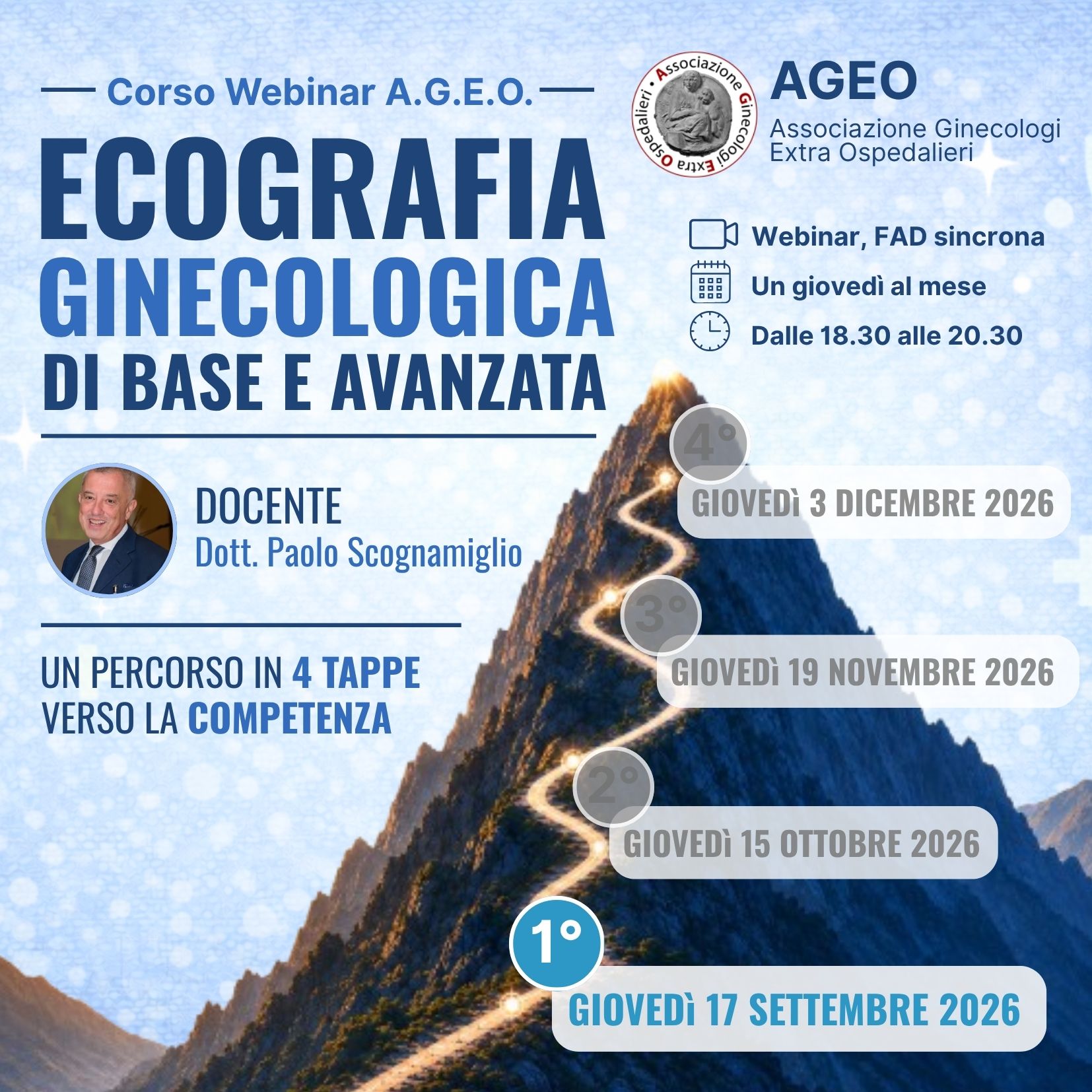 Corso Webinar A.G.E.O. – ECOGRAFIA GINECOLOGICA DI BASE E AVANZATA – 1° incontro